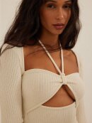 NA-KD TIE NECK LONG SLEEVE TOP
