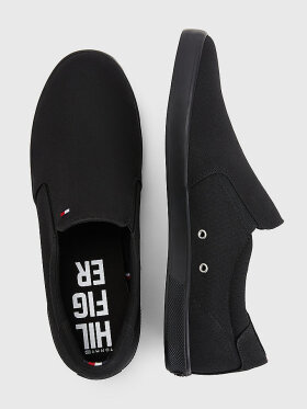 TOMMY ICONIC SLIP-ON CANVAS TRAINERS