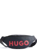 HUGO MENSWEAR - HUGO ETHON BUMBAG IN RECYCLED NYLON WITH RED LOGO LABEL