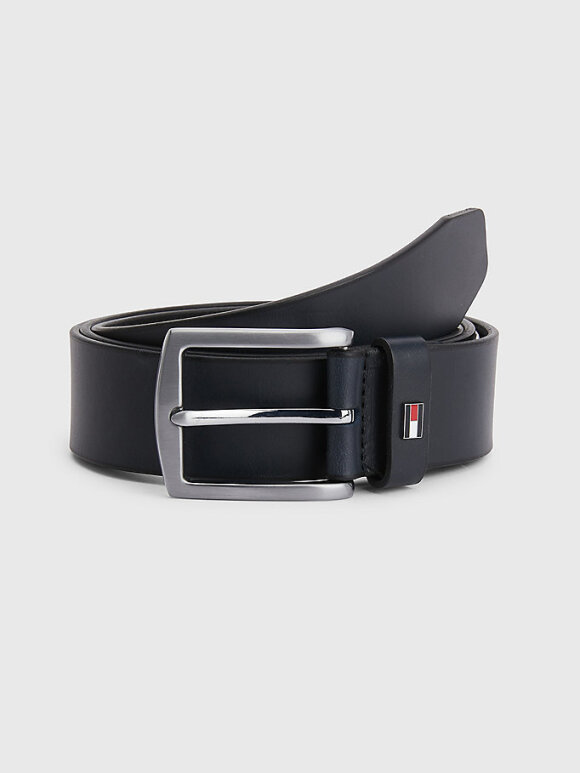 Tommy Hilfiger MENSWEAR - Tommy DENTON LEATHER BELT 3.5