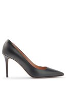 BOSS WOMENSWEAR - BOSS EDDIE HEELED PUMPS IN ITALIAN LEATHER WITH POINTED TOE