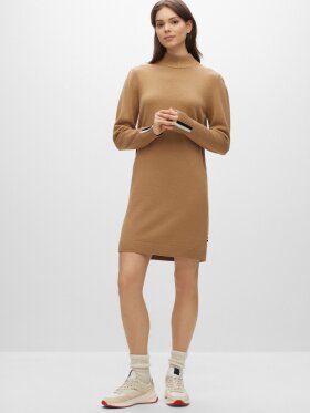 BOSS C FUENTA DRESS RELAXED-FIT SWEATER DRESS IN COTTON AND VIRGIN WOOL