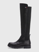 TOMMY WOMENSWEAR - TOMMY KNEE-HIGH PULL-ON LEATHER BOOTS