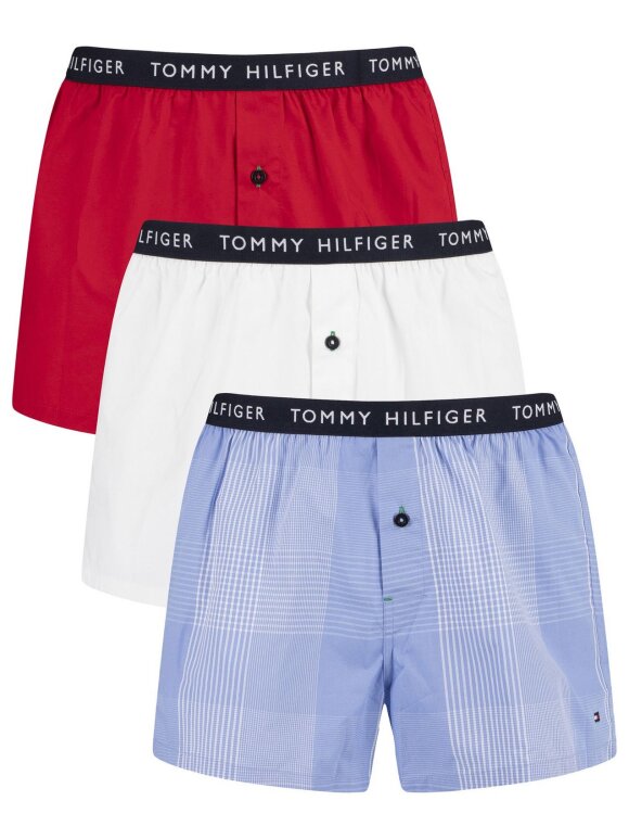 Tommy Hilfiger MENSWEAR - TOMMY Logo Waistband Button Fly Boxers 3-pack