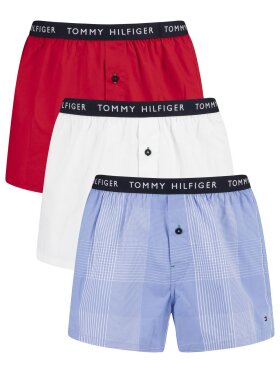 TOMMY Logo Waistband Button Fly Boxers 3-pack