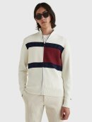 Tommy Hilfiger MENSWEAR - TOMMY RIB-KNIT ZIP-THRU FLAG CARDIGAN