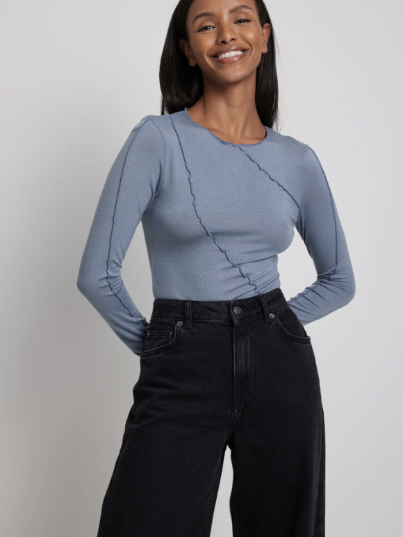 NA-KD Thin Jersey Seam Detail