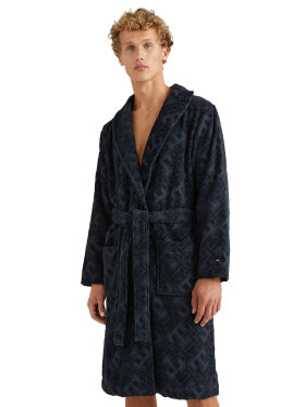 Tommy Hilfiger Bathrobe Allover Logo 