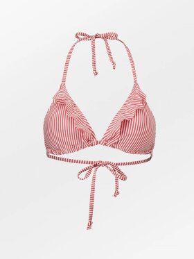 BECK SöNDERGAARD Striba Bel Frill Bikini Top