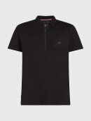 Tommy Hilfiger MENSWEAR - TOMMY SPORT TONAL LOGO QUARTER-ZIP POLO