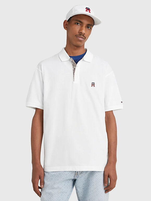 Tommy Hilfiger MENSWEAR - TOMMY MONOGRAM PLACKET ARCHIVE FIT POLO