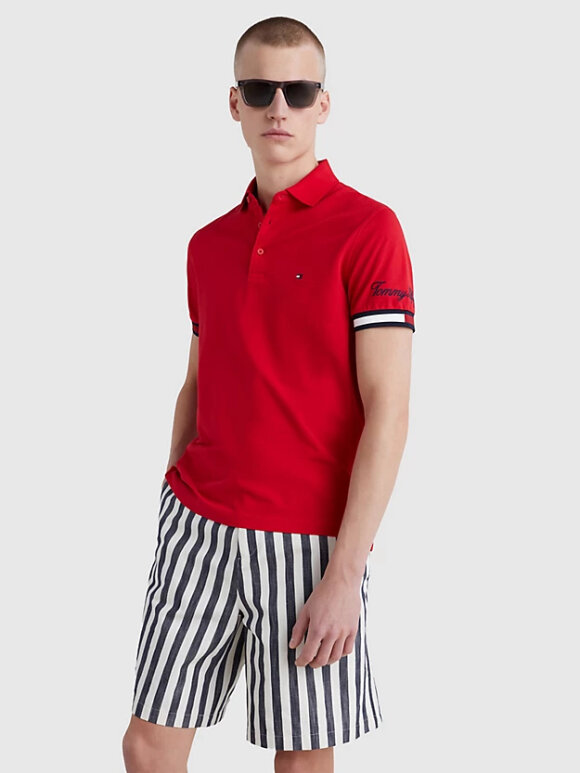 Tommy Hilfiger MENSWEAR - TOMMY SLIM FIT SIGNATURE LOGO POLO