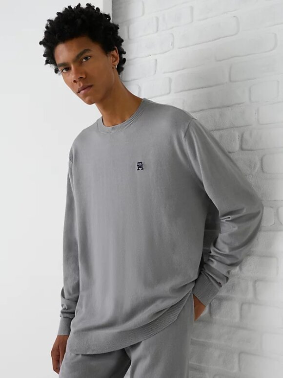 Tommy Hilfiger MENSWEAR - TOMMY MONOGRAM SOFT KNIT CREW NECK SWEATSHIRT