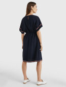 TOMMY WOMENSWEAR - TOMMY SIGNATURE TAPE KIMONO SLEEVE SHIFT DRESS