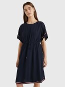 TOMMY WOMENSWEAR - TOMMY SIGNATURE TAPE KIMONO SLEEVE SHIFT DRESS