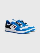 Tommy Hilfiger MENSWEAR - Tommy LEATHER COLOUR-BLOCKED BASKETBALL TRAINERS