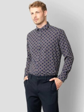 CLEAN CUT FORMAL AOP STRAIGHT FIT  STRETCH SHIRT