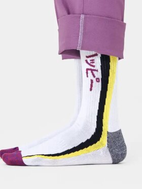 HAPPY SOCKS  SHOOTING STRIPE THIN CREW SOCK