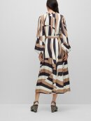 BOSS WOMENSWEAR - BOSS Detola V-NECK DRESS WITH SIGNATURE-STRIPE PRINT