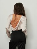 NA-KD OPEN BACK SATIN BLOUSE