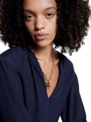 TOMMY WOMENSWEAR - TOMMY CREPE V-NECK RELAXED BLOUSE
