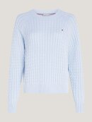 TOMMY WOMENSWEAR - TOMMYCO MINI CABLE C-NECK SWEATER