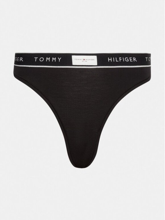 TOMMY WOMENSWEAR - TOMMY WOMENSWEAR Thong Print Logo Thong Black