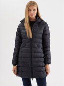 TOMMY WOMENSWEAR - Tommy women MW PADDED GLOBAL STRIPE COAT