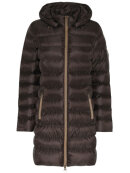 Etage C:RO - ETAGE Etage Dark Brown Padded Coat With Bronze Detail