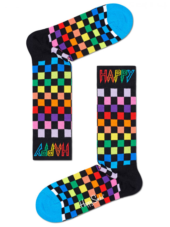 Happy Socks - HAPPY SOCKS RAINBOW CHECK SOCKS