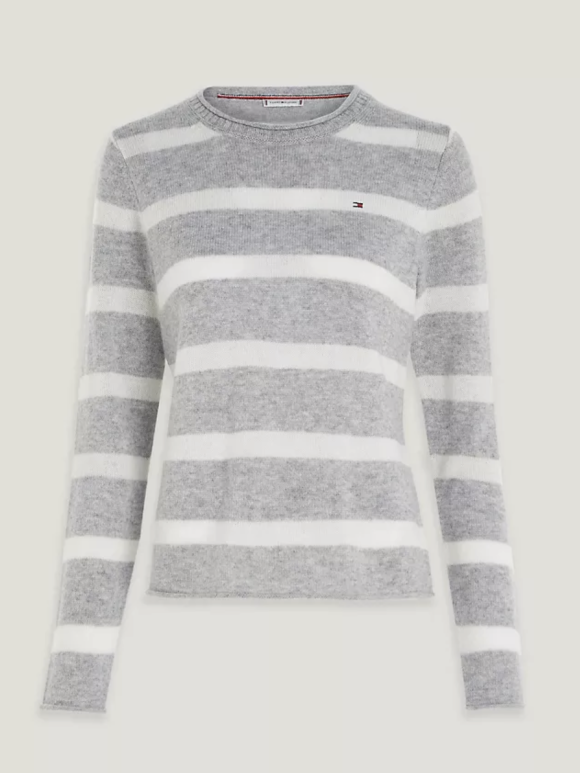 TOMMY WOMENSWEAR - Tommy W Wool Crewneck Sweater