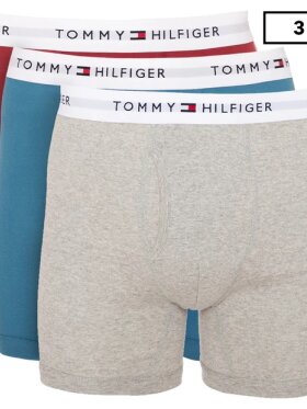 TOMMY Mens Logo Waistband Boxer Briefs (3-Pack)