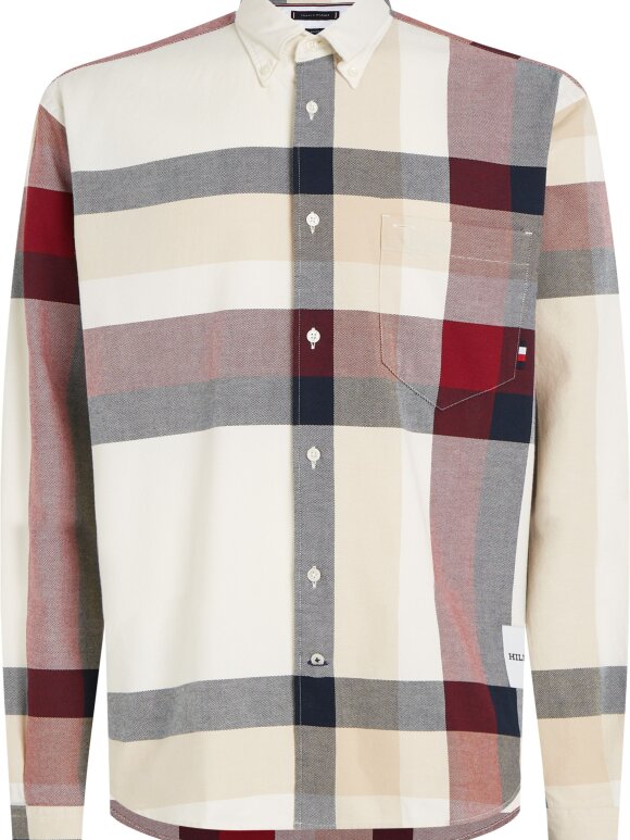 Tommy Hilfiger MENSWEAR - TOMMY PLACED GLOBAL STP CHK SHIRT