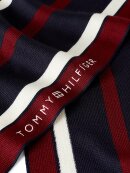 TOMMY SIGNATURE FRINGED STRIPE SCARF