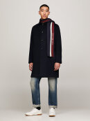 TOMMY SIGNATURE FRINGED STRIPE SCARF