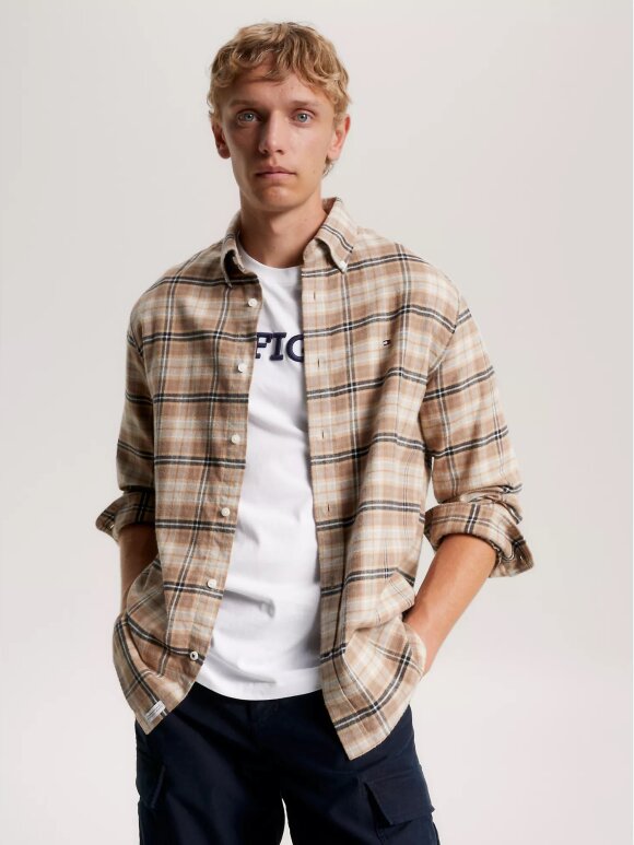 Tommy Hilfiger MENSWEAR - TOMMY BRUSHED TOMMY TARTAN SMALL SHIRT