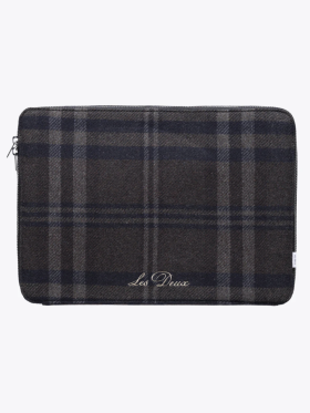 LES DEUX CHECK WOOL LAPTOP SLEEVE