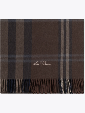 LES DEUX CHECK WOOL SCARF