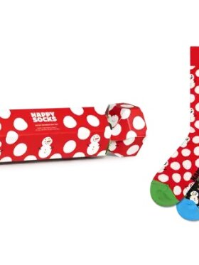 HAPPY SOCKS 2-PACK BIG DOT SNOWMAN GIFT SET