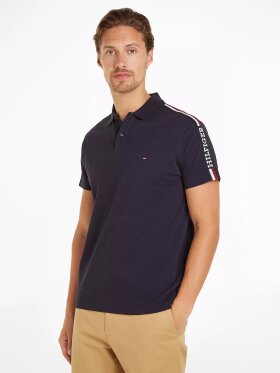 TOMMY H GLOBAL STRIPE MONOTYPE REG POLO