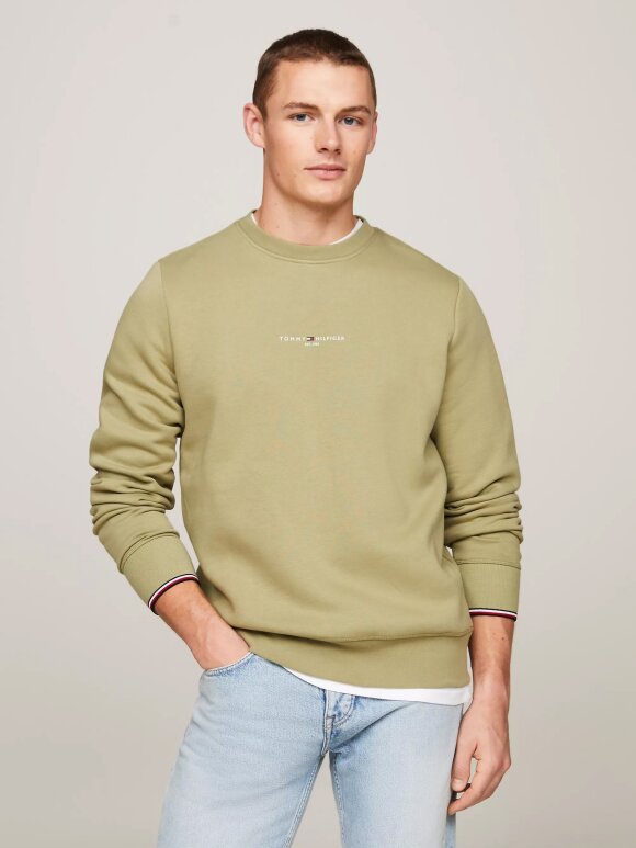 Tommy Hilfiger MENSWEAR - TOMMY MOULINE ORGANIC COTTON C NECK