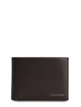 CALVIN KLEIN Triple Folded Leather Wallet With Black 