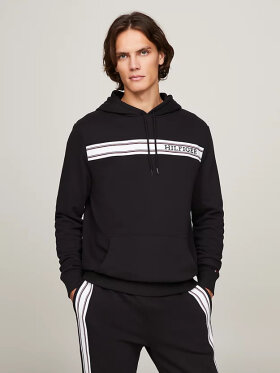 TOMMY HILFIGER MONOTYPE STRIPE LOUNGE HOODY