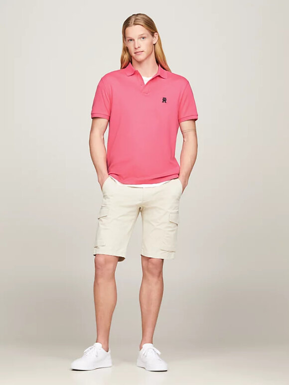 Tommy Hilfiger MENSWEAR - TOMMY MONOGRAM EMBROIDERY INTERLOCK REGULAR POLO