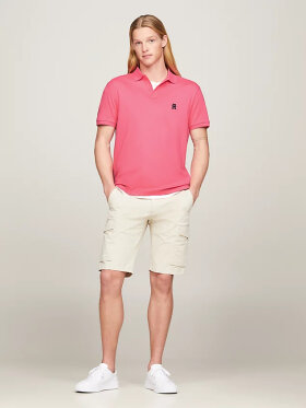 TOMMY MONOGRAM EMBROIDERY INTERLOCK REGULAR POLO