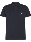 Tommy Hilfiger MENSWEAR - TOMMY MONOGRAM EMBROIDERY INTERLOCK REGULAR POLO