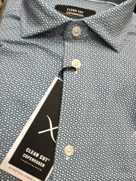 Clean Cut Copenhagen - CLEAN CUT CLEAN FORMAL AOP STRETCH SHIRT