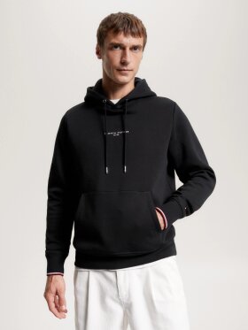 TOMMY HILFIGER TIPPED CUFF LOGO HOODY