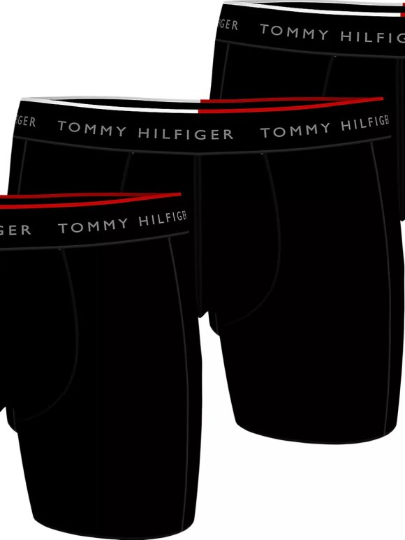TOMMY HILFIGER EVERYDAY MICROFIBRE Mens 3 -Pack Boxer Briefs Black