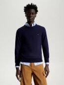TOMMY HIÆFIGER COTTON CASHMERE CREW NECK JUMPER